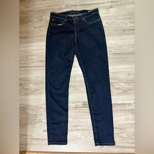Michael Kors IZZY SKINNY Jeans for women, size 8, navy blue